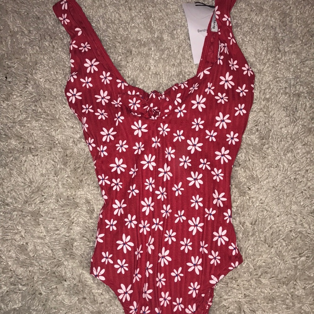 Red bodysuit